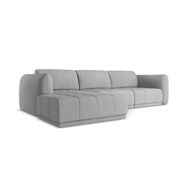Divano angolare grigio chiaro (con penisola a sinistra) Hoku – Makamii-image-3