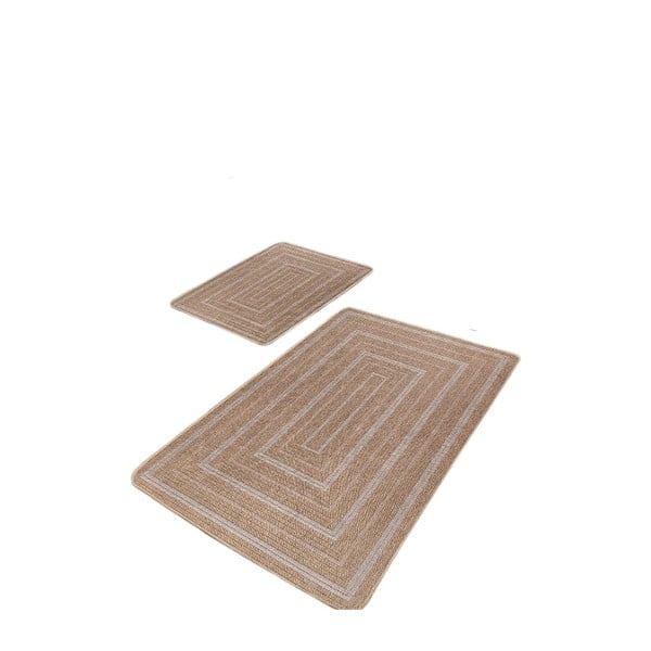 Tappetini da bagno marroni in set da 2 pezzi 60x100 cm - Mila Home