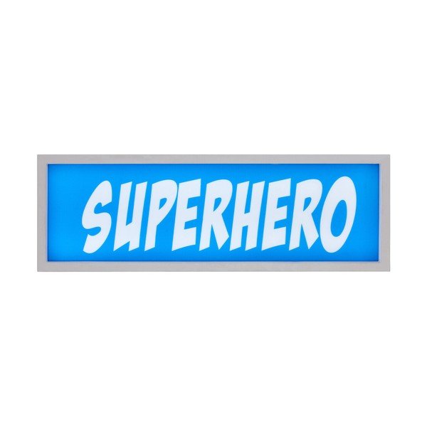 Decorazione luminosa blu con alimentazione a batteria Superhero – Premier Housewares-image-2