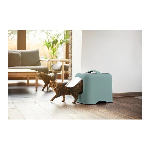 Set di lettiera e paletta per gatti verde Biala - Rotho-image-4