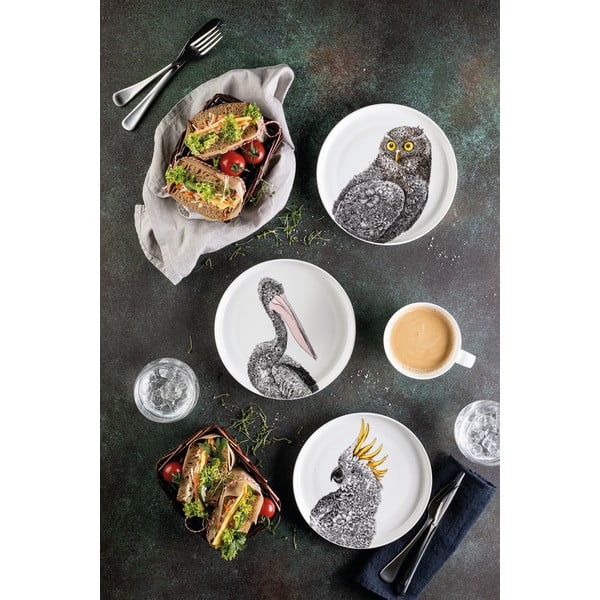 Piatto in porcellana bianca Marini Ferlazzo Gufo, ø 20 cm - Maxwell & Williams-image-3