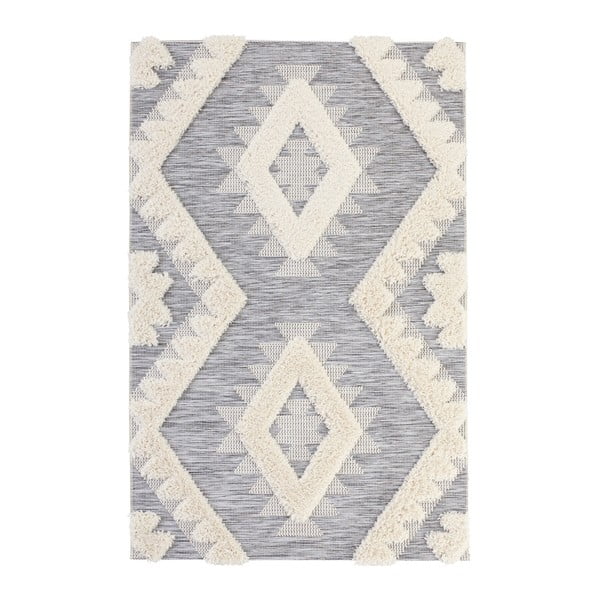 Tappeto grigio Handira Indian, 170 x 115 cm - Mint Rugs