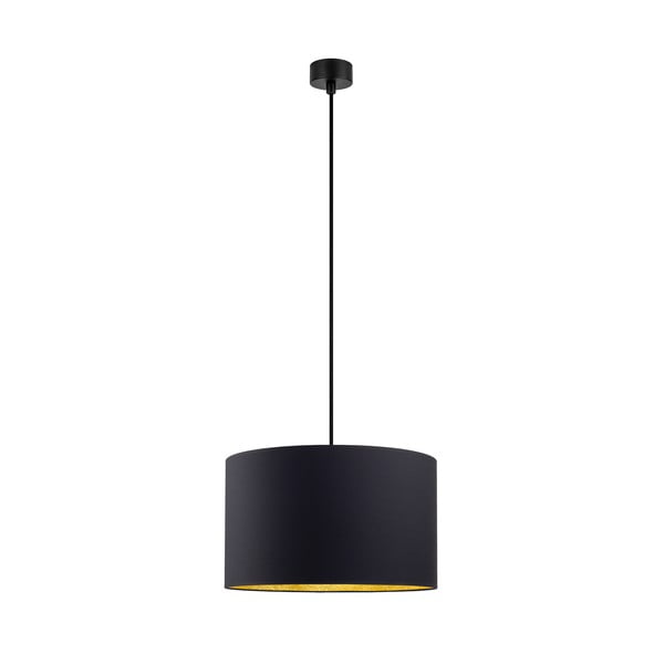 Lampada a sospensione nera con interno color rame , ⌀ 40 cm Mika - Sotto Luce