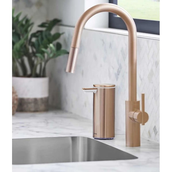 Dosatore di sapone rosa in acciaio inox 266 ml - simplehuman-image-1