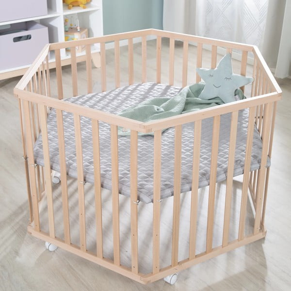 Box in legno di faggio colore naturale 119x104 cm - Roba-image-1