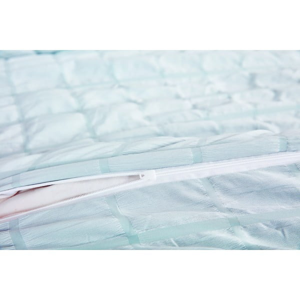 Biancheria da letto in grigio chiaro in crêpe per letto singolo 140x200 cm Naomi – My House-image-2