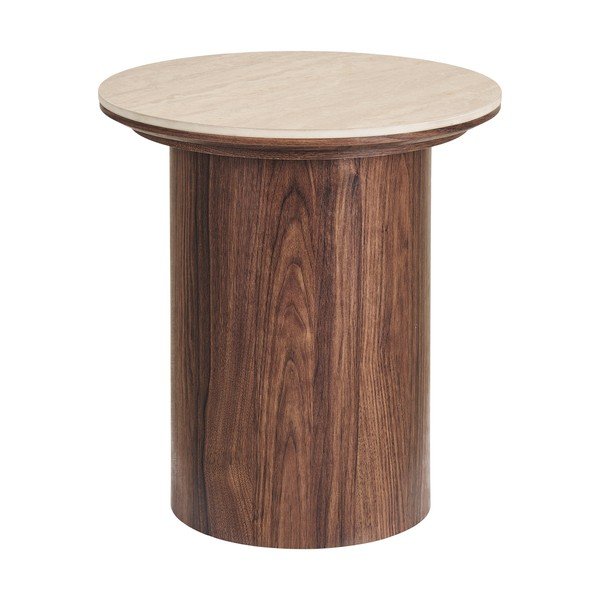 Tavolino rotondo con piano in ceramica ø 45 cm Delphi – House Nordic-image-4