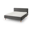 Letto matrimoniale imbottito color antracite rete non inclusa 160x200 cm Mattis – Meise Möbel