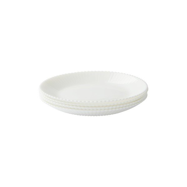 Set di piatti da dolce bianchi in vetro 4 pz ø 17,5 cm Alessia – Jotex-image-3