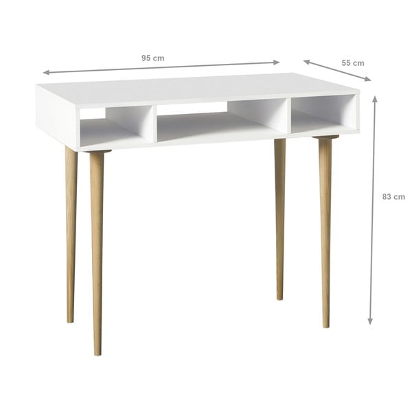 Tavolo da lavoro Compa bianco - Evergreen House-image-1