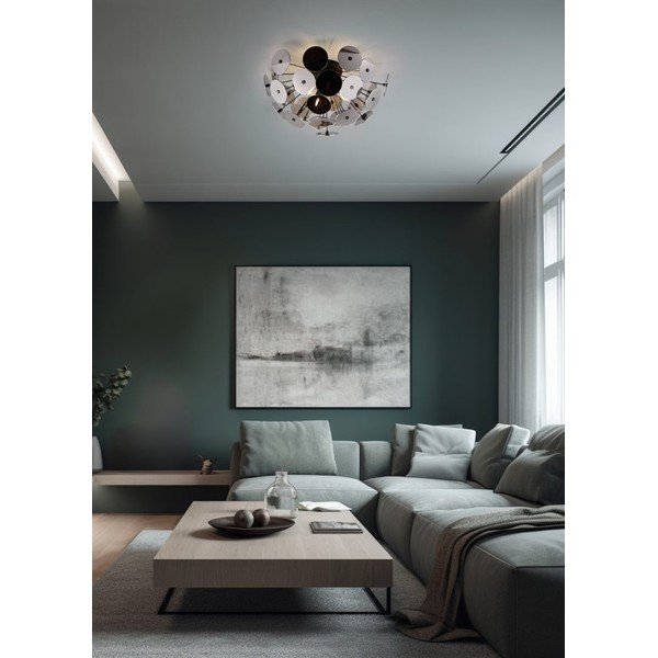 Apparecchio da soffitto nero opaco Discalgo - Trio-image-1