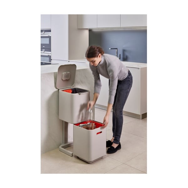 Totem Compact, bianco crema, 40 l - Joseph Joseph-image-3