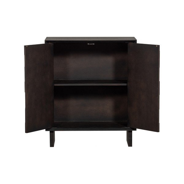 Mobile in legno di mango marrone scuro 80x95 cm Til - Basiclabel-image-4