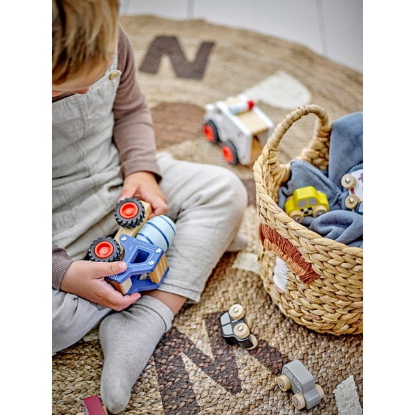 Ceste per giochi in set da bambini di colore naturale in giacinto d'acqua 2 pz ø 32x32 cm Agnes – Bloomingville Mini-image-4