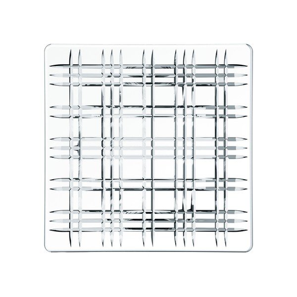 Čtvercový talíř z křišťálového skla Nachtmann Square Plate, 28 x 28 cm