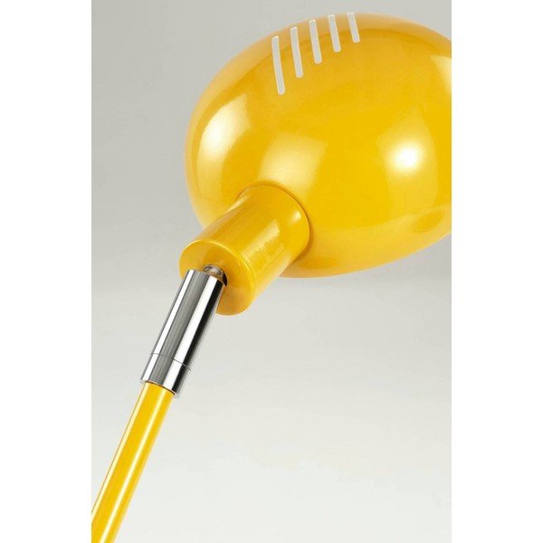 Lampada da tavolo gialla in acciaio con struttura flessibile (altezza totale 59 cm) Lincon – Jotex-image-4