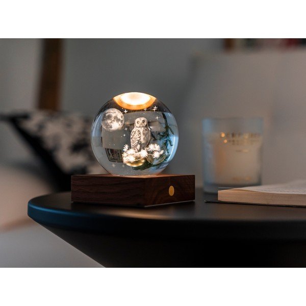 Decorazione luminosa con ricarica USB portatile ø 8 cm Amber – Gingko-image-1