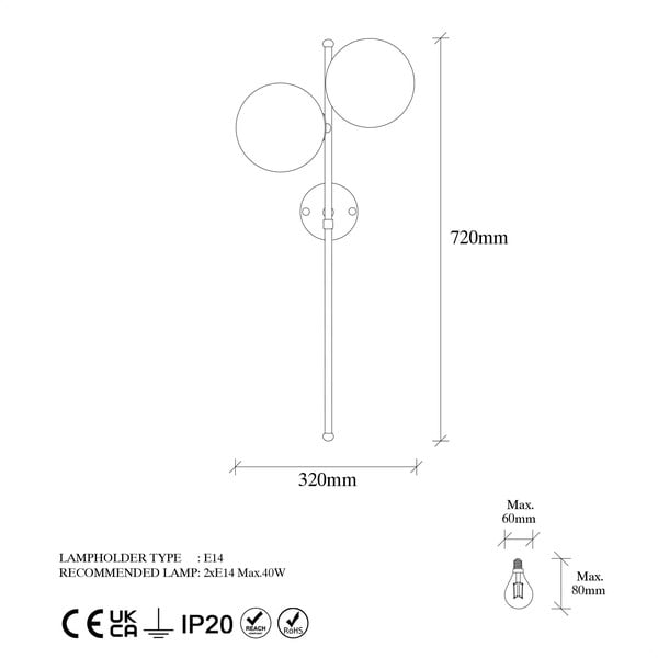 Lampada da parete bianca/color ottone Fazli – Opviq lights-image-4