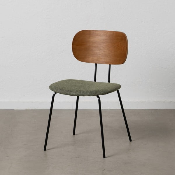 Set di 4 sedie da pranzo verdi con schienale in legno Cleo - Ixia-image-1