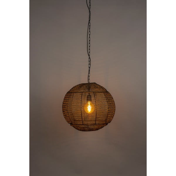 Lampada a sospensione nera ø 50 cm Meezan - Dutchbone-image-1