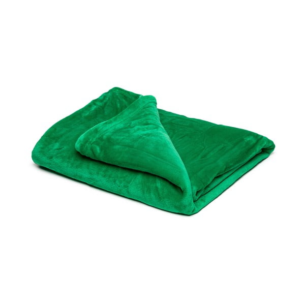 Coperta in micropush verde, 150 x 200 cm - My House