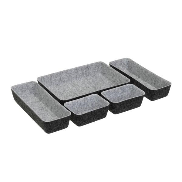 Set di organizer per cassetti in tessuto 5 pz – Casa Selección