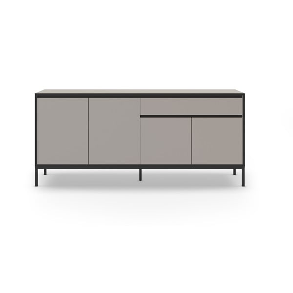 Cassettiera bassa grigio-beige 180x80 cm Lorenza - Marckeric