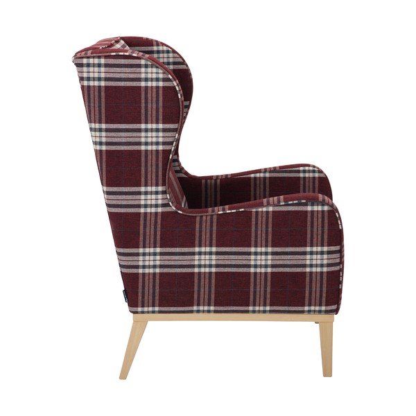 Poltrona a quadri rossi Angelo - Max Winzer-image-3