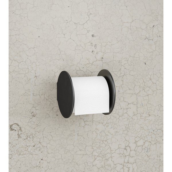 Porta carta igienica da parete nero Nupo – LIND DNA-image-1