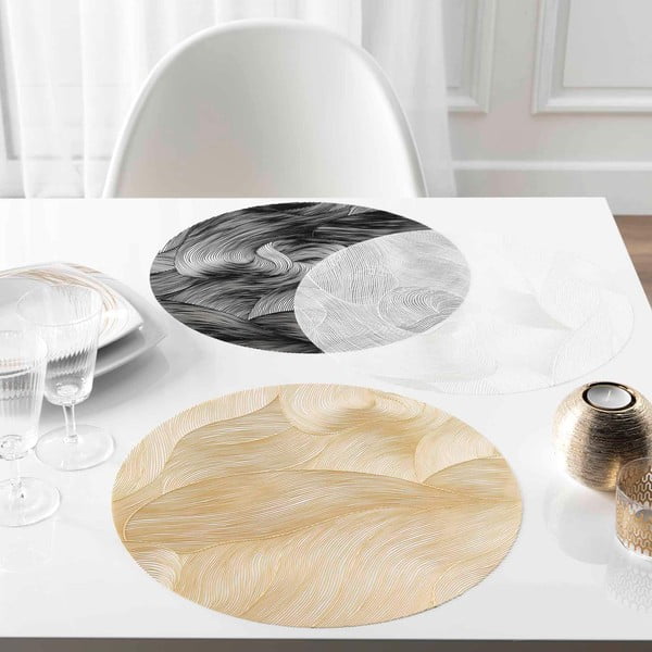 Tovaglietta in plastica ø 38 cm Celeste – douceur d'intérieur-image-1