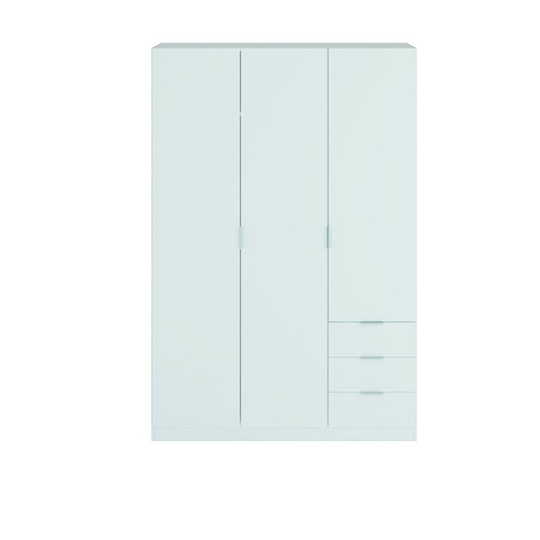 Armadio bianco con 3 cassetti Fiona - Evergreen House-image-1
