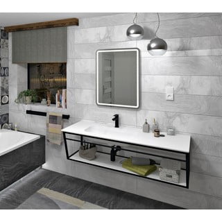 Lavabo bianco in pietra artificiale Aruba – Sapho