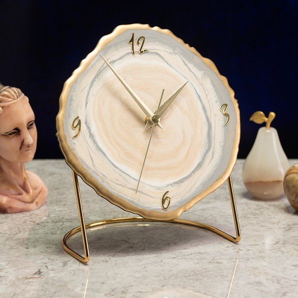 Orologio da tavolo ø 18 cm Epoxy - Mioli Decor-image-1