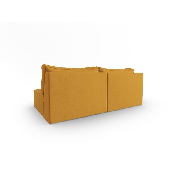 Divano giallo 160 cm Mike - Micadoni Home-image-3