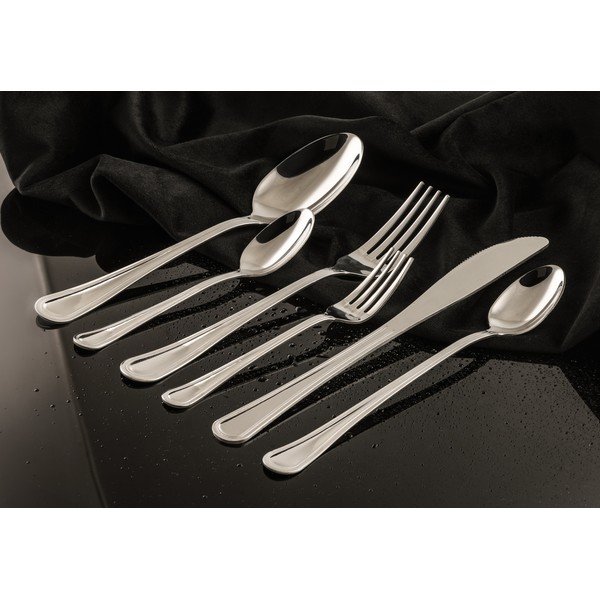 Posate argentate in acciaio inox 24 pz per 4 persone Luce – Kulig-image-2
