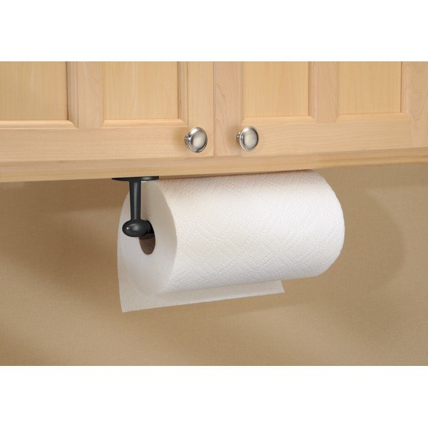 Porta asciugamani di carta in metallo nero, 36 cm Orbinni - iDesign-image-1