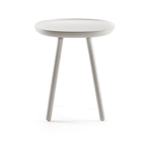 Tavolino in legno massiccio grigio , ø 45 cm Naïve - EMKO-image-2