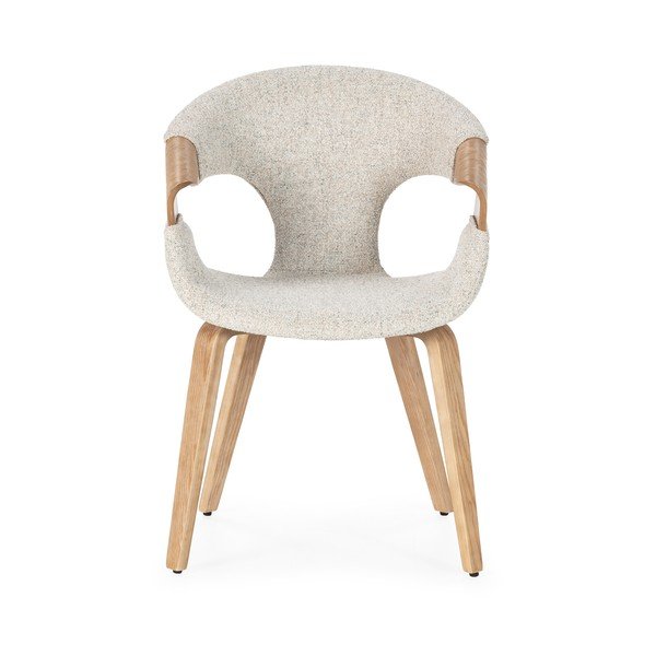 Set di sedie da pranzo beige in imbottito con braccioli 2 pz Elif – MOME-image-2