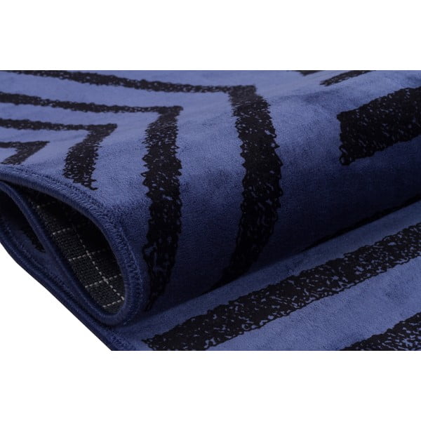 Tappeto lavabile blu 200x100 cm - Vitaus-image-3