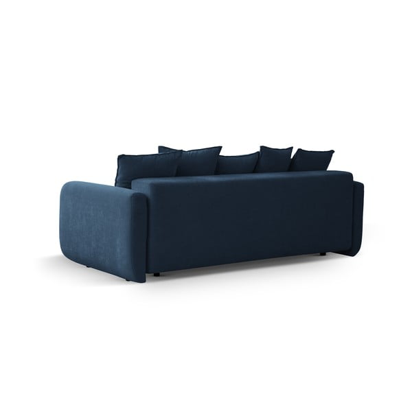 Divano blu scuro allungabile con contenitore 231 cm Elen – Micadoni -image-4
