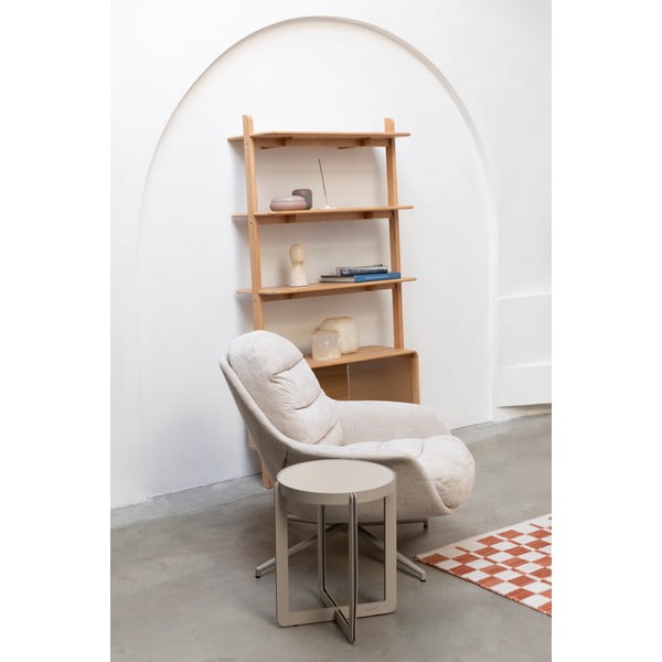 Poltrona da relax beige girevole Philly – Zuiver-image-1