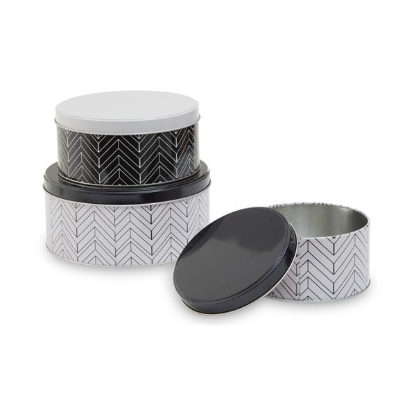 Vasetti in metallo per alimenti in set da 3 Urban - Premier Housewares-image-4