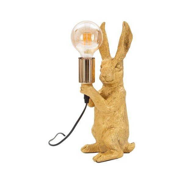 Lampada da tavolo dorata (altezza totale 35,5 cm) Rubbit – Mauro Ferretti