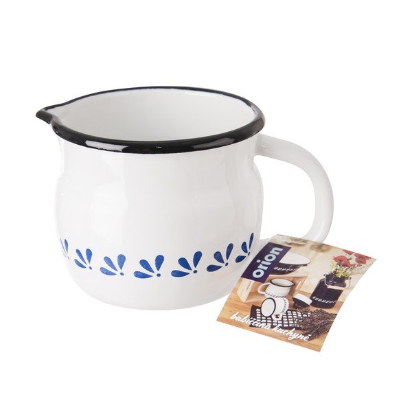 Tazza in smalto bianco , 0,8 l Belly - Orion-image-3