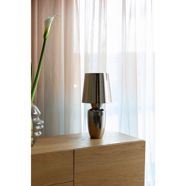 Lampada da tavolo argentata in metallo con paralume in metallo (altezza totale 42 cm) Classy – Zuiver-image-1