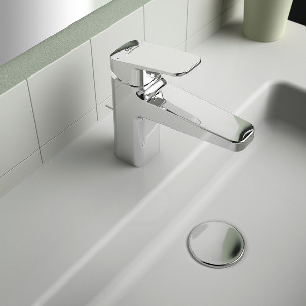 Rubinetto per lavabo argentato effetto lucido Ceraplan - Ideal Standard-image-4