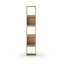 Libreria in rovere decorato color mattone-naturale 32x167 cm Lofty - Marckeric