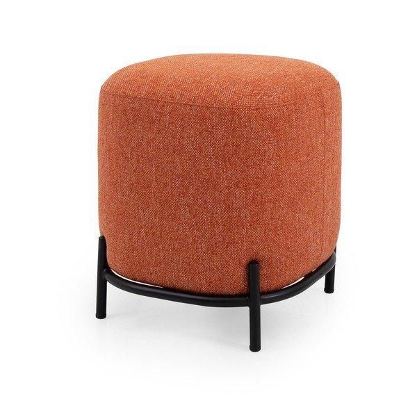 Pouf rosso corallo , ø 42 cm Harry - Tenzo-image-2