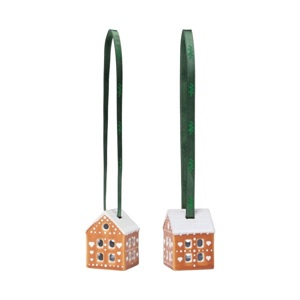 Decorazioni per albero di natale in set in ceramica 2 pz 5 cm Gingerbread – Kähler Design-image-2