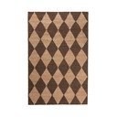 Tappeto marrone/di colore naturale in misto iuta tessuto a mano 160x230 cm Effie Diamond – Flair Rugs